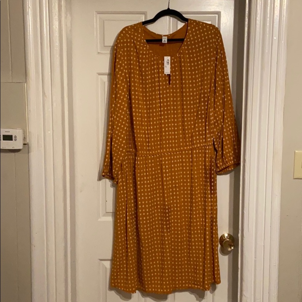 Mustard Yellow Old Navy Dress NWT 3x